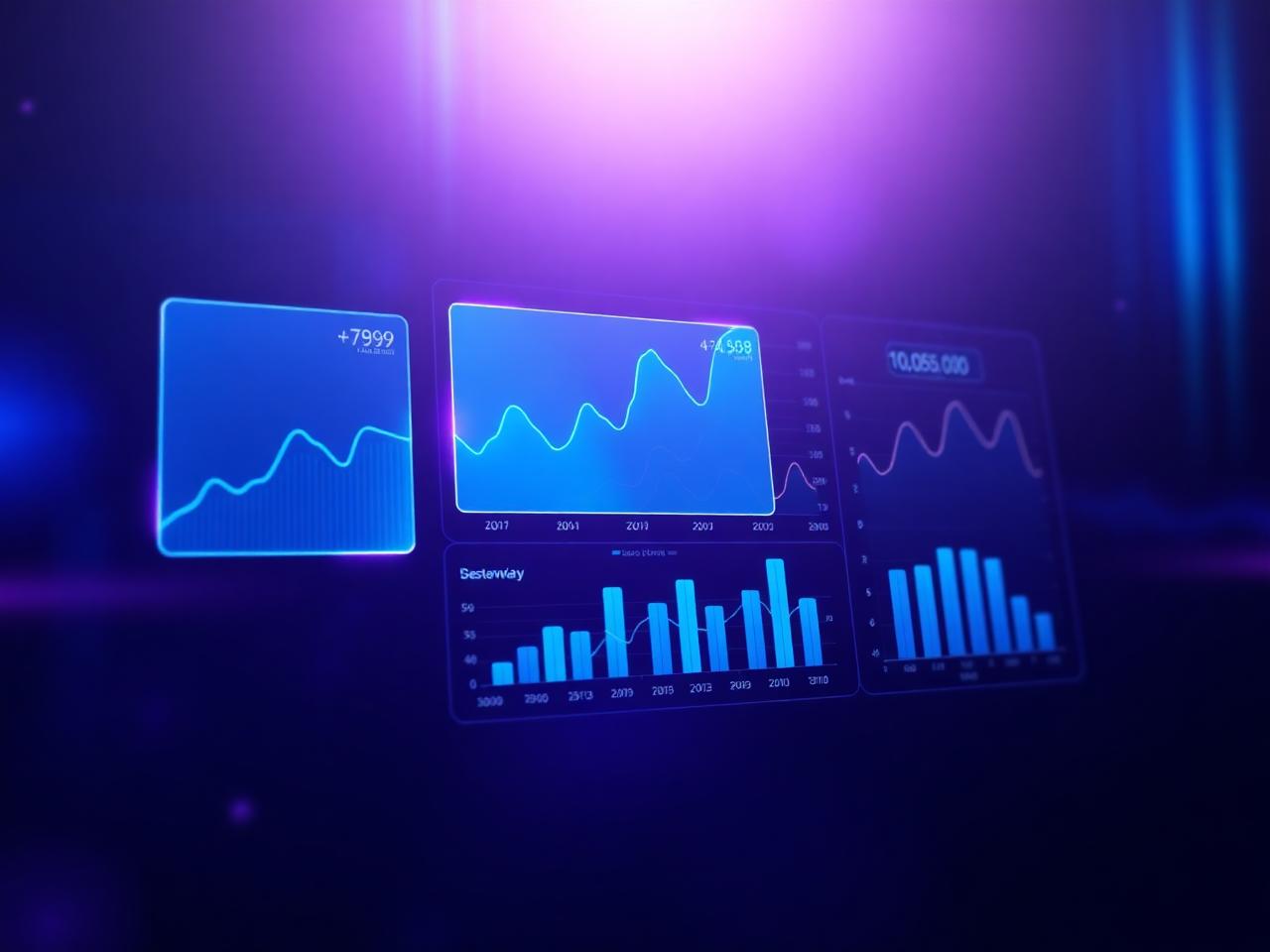 Dashboard de performance com métricas de growth